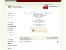 Tablet Screenshot of bip.muzeumochla.pl
